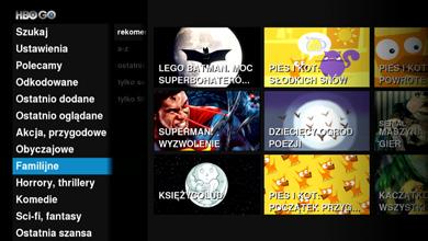 HBO GO Do korzystania z usługi HBO GO wymagane jest podłączenie dekodera do Internetu przy użyciu łącza o przepustowości przynajmniej 2 Mb/s oraz wykupienie odpowiedniego pakietu abonamentowego.