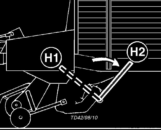 mechanizmu tnacego (uszkodzone noze, wygiete czesci itd.) R A D B TD 83-97-7 57R 57L OFF-ON * Po wylaczeniu silnika ciagnika - Wlacznik ustawic w poz.,,off,,.