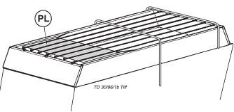 Zamontowac uchwyty (H), (3 szt) - Sruby 6-katne MB x 70 (3 sztuki) - Nakretki 6-katne M8 3.