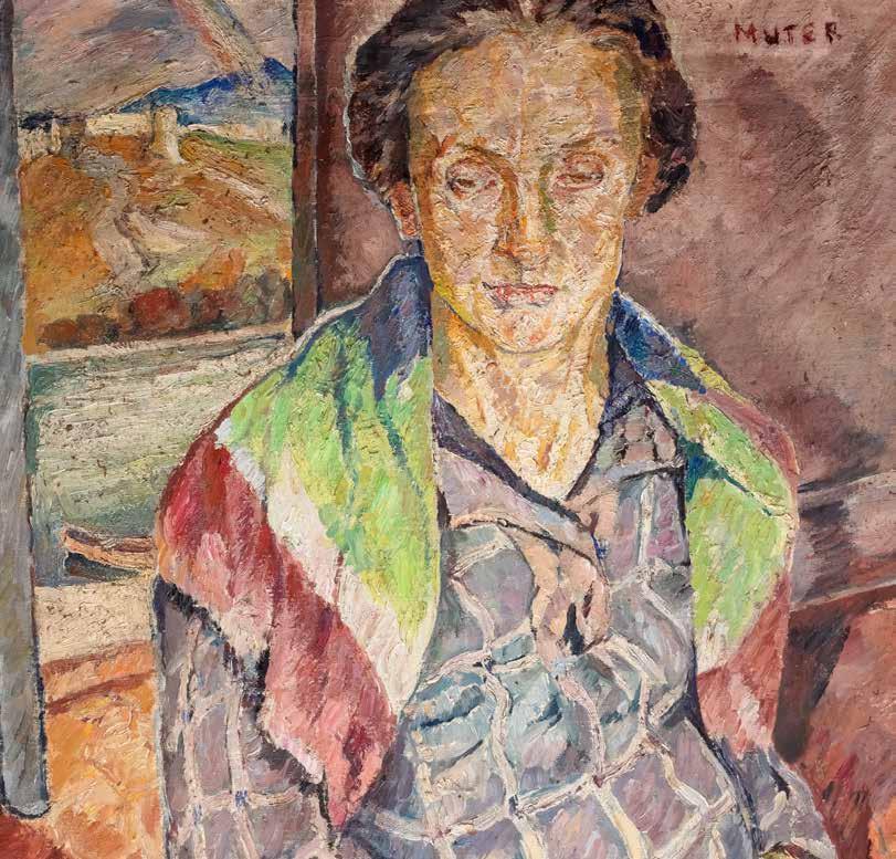 Mela Muter (1876 Warszawa 1967 Paryż), Osamotnienie, olej, płótno, 80 65 cm, sygn. p. g.