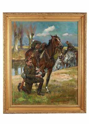 Wojciech Kossak, Wrocław 1999, il. 221). 7 Wojciech Kossak (1856 Paryż 1942 Kraków) Pomoc przyjaciela, 1929 r. olej, płótno du