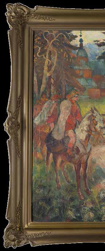 Wyczółkowskiego, następnie kształcił się w paryskiej Académie Julian u J. P. Laurensa. W roku 1906 zamieszkał we Lwowie.