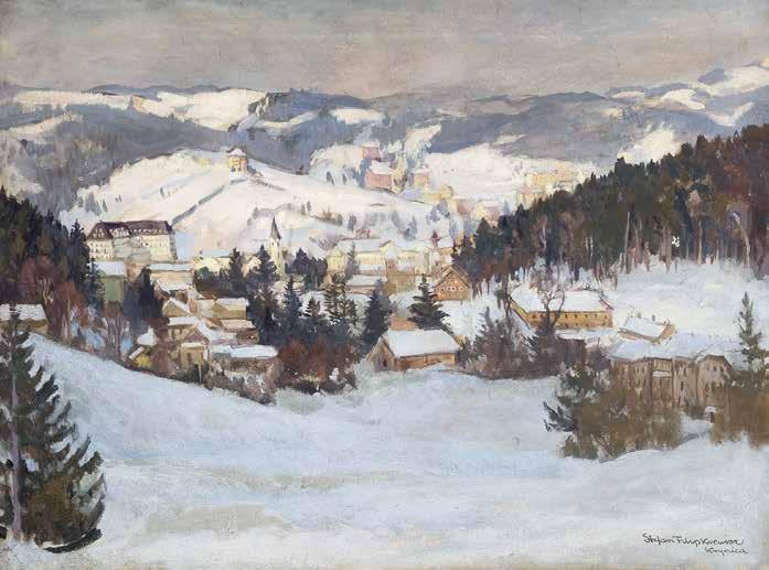25 Stefan Filipkiewicz (1879 Tarnów 1944 Mauthausen) Krynica olej, płótno, 60 80,5 cm sygn. i opisany p. d.