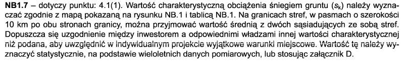 wartość charakterystyczna obciążenia śniegiem gruntu s k s k odczytuje się dla konkretnej strefy Polski z załącznika