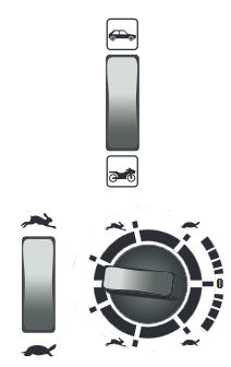 Przełącznik A/M (auto/motocykl): W zależności od typu ładowarki akumulatora może być wyposażony w przełącznik A lub M.