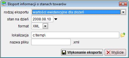 Pliki XML można odczytywać bezpośrednio w przeglądarkach WWW, lub w arkuszach kalkulacyjnych. Dla ułatwienia odczytu danych przez inne aplikacje, plik XML został wyposażony w informację xsd:schema.