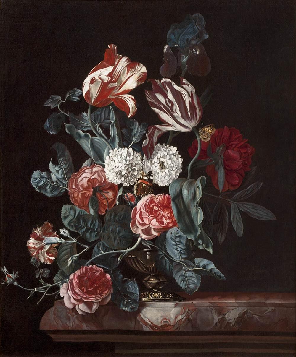 Ryc. 7 Willem van Aelst, Still-Life, 1660. Źródło: http://www.wga.hu Ryc. 8 Willem van Aelst, Vase of Flowers with Pocket Watch, 1656. Źródło: http://www.wga.h Uczniem Willema van Aelsta był Rachel Ruysch.