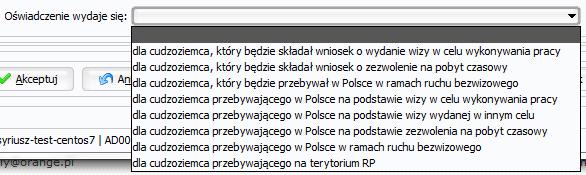Po wybraniu przycisku wydruk formularza PSZ-OPWP lub PSZ-OPWPA zostaje wywoływany zgodnie z wybranym wariantem.