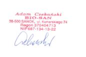 GMINA BRENNA WYKONAWCA: Adam Czekański Bio-San ul.