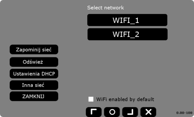 Wybrać odpowiednią dostępną sieć WIFI i wprowadzić odpowiednie hasło Poprawne połączenie z siecią