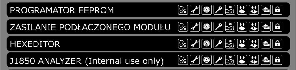 K-L ANALYZER (Internal use only) PROGRAMATOR MICROCONTROLERÓW RESTART DIAGPROG4 ZNACZENIE Program wykorzystywany do