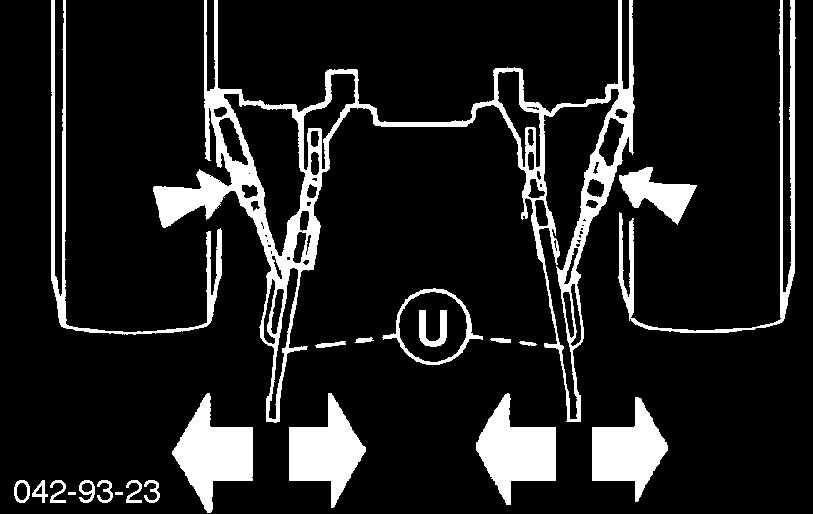 PODWOZIE P Podwozie 1) A = pozycja robocza WskazÛwki bezpieczeòstwa: Zobacz za πcznik A1 pkt. 8a.-h V = pozycja na uwrociu WskazÛwka bezpieczeòstwa!
