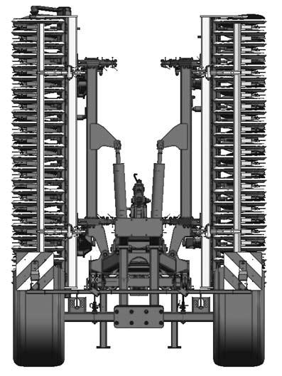 T = pozycja transportowa Uruchomienie Podczas transportu i na krociach hydraulika ciπgnika i podnoúnika ciπgnika sπ odciπøone przez podwozie.