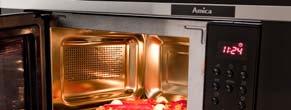 Bosch W kuchenkach mikrofalowych praktycznym rozwiązaniem jest podświetlenie wnętrza urządzenia podczas pracy. W funkcjonalne oświetlenie wyposażone są modele większości producentów. Fot.