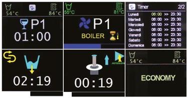 / INNE CECHY EKRAN LCD Innowacyjny elektroniczny panel kontrolny z dużym (46 x 60 mm) kolorowym ekranem TFT o wysokiej rozdzielczości.