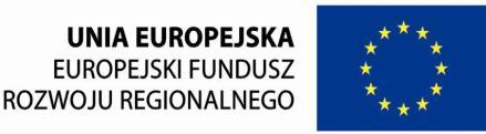 Projekt finansowany ze środków Europejskiego Funduszu Rozwoju Regionalnego w ramach Programu Operacyjnego Innowacyjna Gospodarka 2007-2013