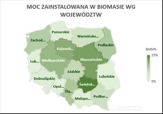 138 A. Wronka lokalizacji korzystnej do inwestycji w ten rodzaj technologii. Drugim rejonem bogatym w elektrownie wiatrowe w Polsce jest województwo wielkopolskie, cechujące się zgodnie z rys.