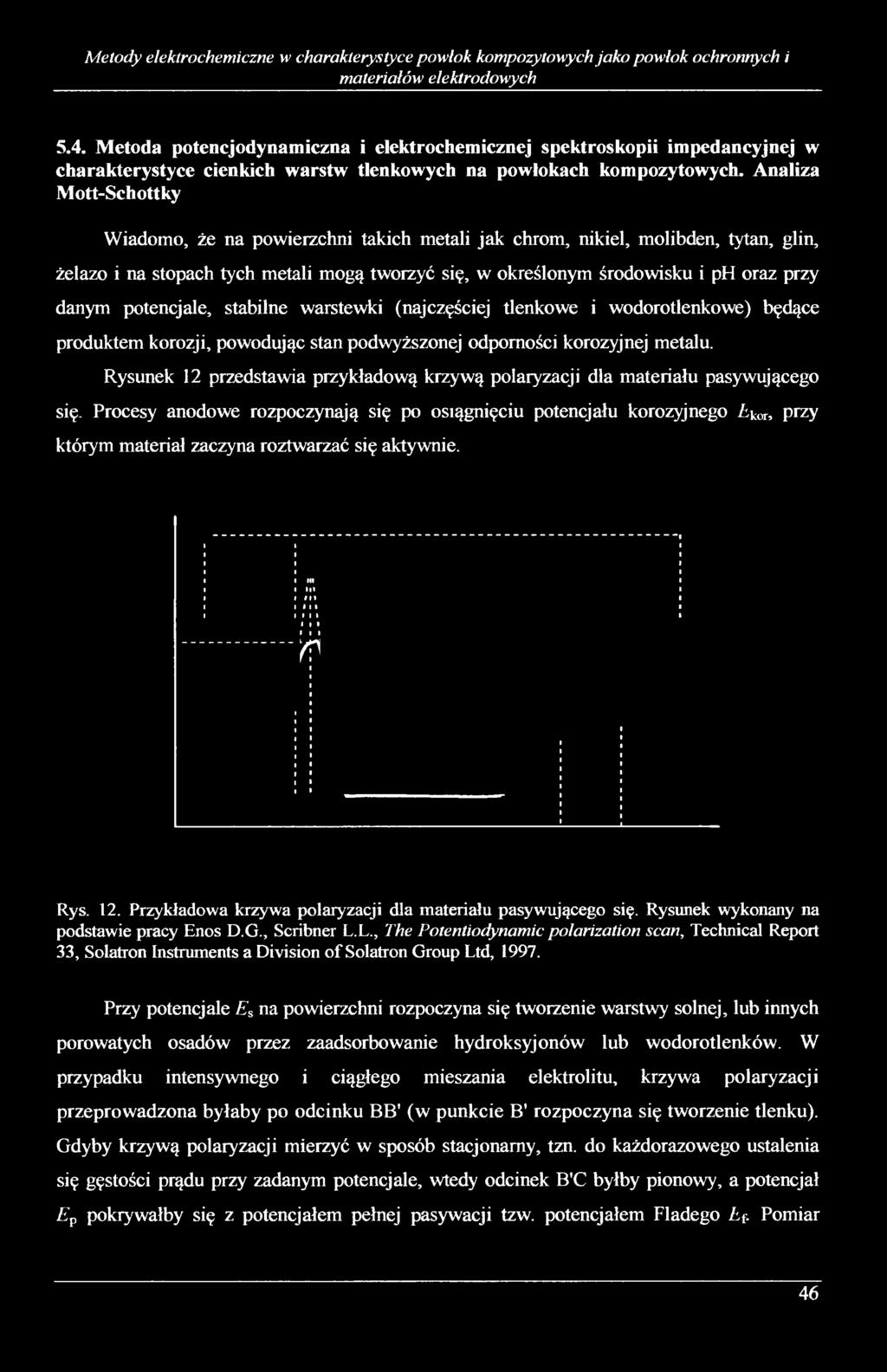 Analiza Mott-Schottky Wiadomo, że na powierzchni takich metali jak chrom, nikiel, molibden, tytan, glin, żelazo i na stopach tych metali mogą tworzyć się, w określonym środowisku i ph oraz przy danym