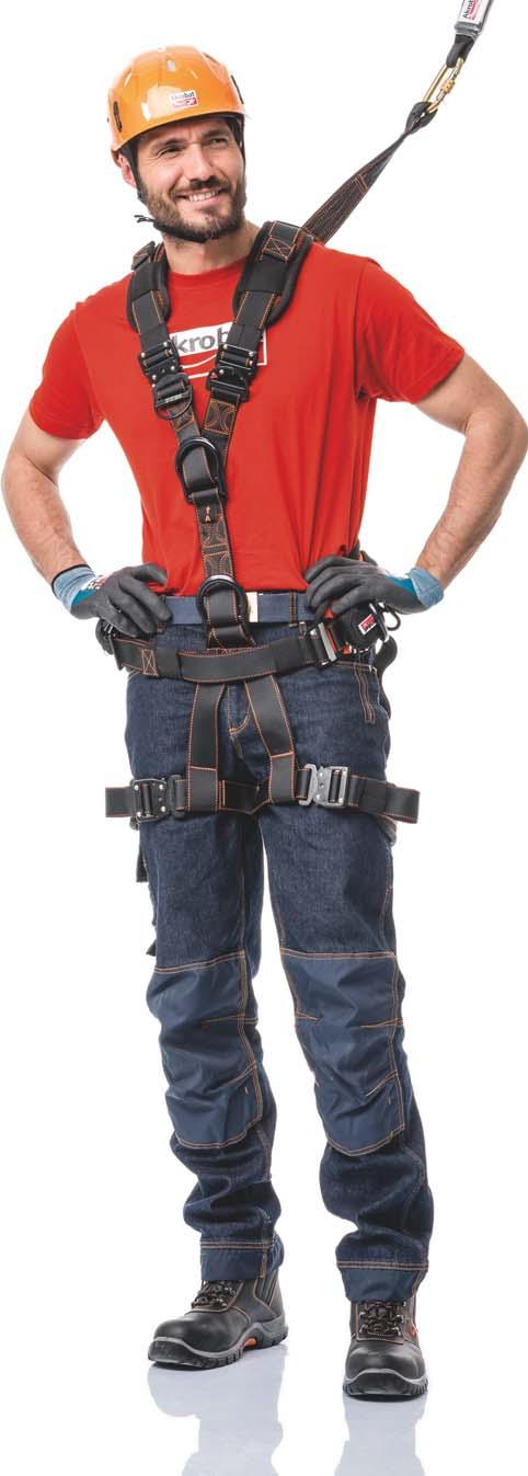 INDUSTRIAL STARTER URZĄDZENIA SAMOHAMOWNE AK9417 URZĄDZENIE SAMOHAMOWNE Z TAŚMĄ EN360 Urządzenie samohamowne z taśmą o długości 2,5 m i z pochłaniaczem energii.