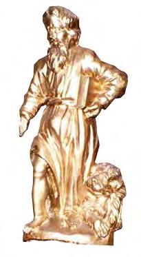 AUTHOR UNKNOWN St Luke the Evangelist 1st quarter of the18th cent. Polychrome wood, 58 cm Cat. 10684 57. AUTOR NIEZNANY Św.