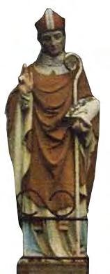 AUTHOR UNKNOWN St Benno, 1st quarter of the 20th cent. Gypsum, polychrome, height c. 50 60 cm Cat.