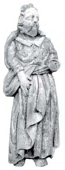 [ rzeźba ] katalog strat 41 42 41. AUTOR NIEZNANY Ewangelista, 1673 Drewno polichromowane, wys. ok.