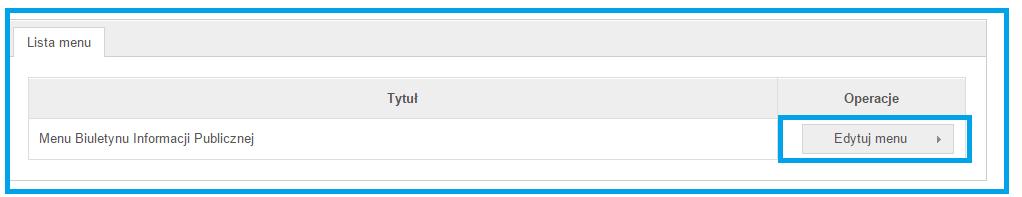 3. MENU W zakładce Menu możesz przeglądać dowolne wyszukane menu, edytować oraz