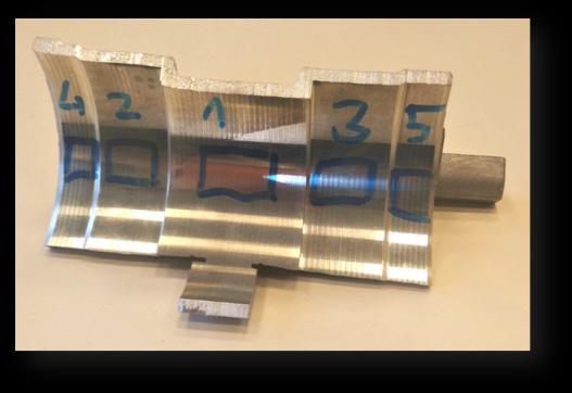 Rys. 4 Fragment cylindra. Wartości parametrów SGP i obliczenia służące wyznaczeniu wskaźników zdolności zgodnie Procedurą 2 dla fragmentu cylindra zostały przedstawione w tabeli 1, 2.