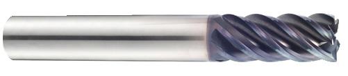 COATED SOLID CARBIDE END MILLS 4 FLUTE CORNER RADIUS with DOUBLE CORE POKRYWANE FREZY WĘGLIKOWE 4 OSTRZOWE, TOROIDALNE z PODWÓJNYM RDZENIEM UFI40 RE ON - Double core end mill has a unique flute