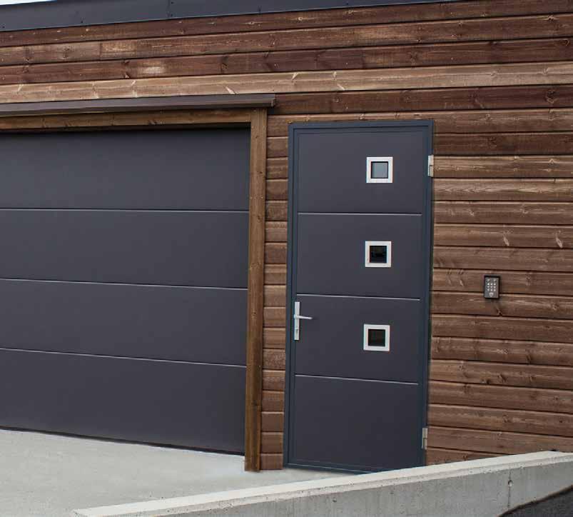 Drzwi boczne Ryterna produkuje drzwi boczne,,szyte na miarę, aby dopasować je do wybranej bramy garażowej.