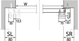 zmontowane prowadnice i sprężyny R40-UM ZAWIERA Instrukcja: 110 mm - uszczelka na górnym panelu; 90 mm - uszczelka na nadprożu El.
