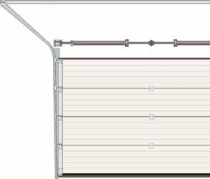 Brama garażowa typu TL Dłuższa żywotność System prowadnic ze sprężynami skrętnymi zapewnia doskonałą przeciwwagę dla bramy segmentowej każdej wielkości.