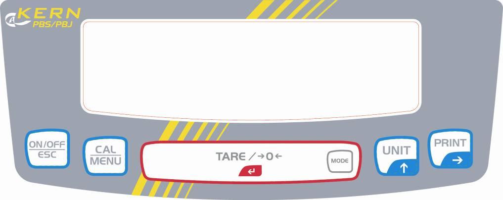 3.1 Przegląd klawiatury W trybie ważenia: Przycisk ON/OFF ESC Oznaczenie [ON/OFF] Nacisnąć raz i ponownie zwolnić Przełączanie pomiędzy trybem pracy a trybem gotowości (stanby).