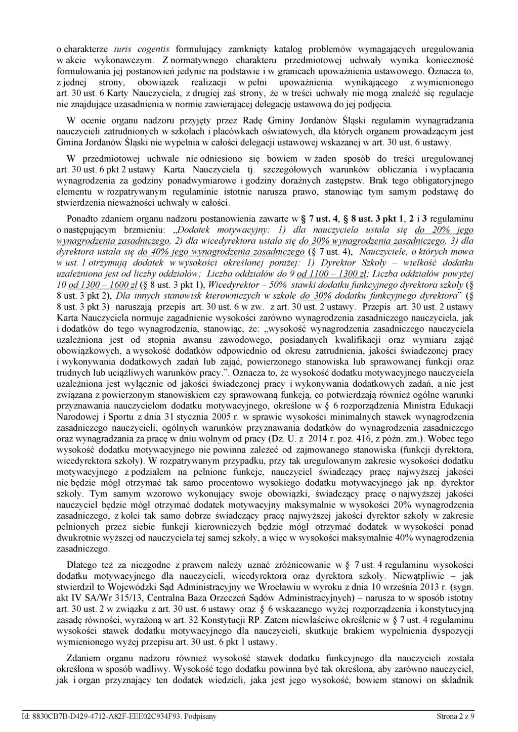 o charakterze iuris cogentis formułujący zamknięty katalog problemów wymagających uregulowania w akcie wykonawczym.