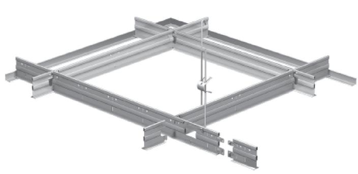 STRONA 32 NIDA AKU, NIDA AKU DECOR, NIDA AKU HYGIENIC DŹWIĘKOCHŁONNE PŁYTY GIPSOWE STRONA 33 INSTRUKCJA MONTAŻU WIDOCZNEGO SYSTEMU PODWIESZENIA T-24 Prawidłowy montaż płyty.