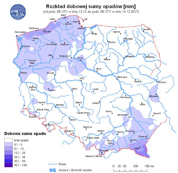 rzekach Rozkład dobowej sumy