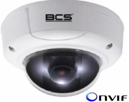 BCS-DMIP4100AIR-S 1.3 Mpx BCS-DMIP2130AIR-M 1.3 Mpx Przetwornik 1/3 1.3 Megapixel Aptina CMOS 25kl/s przy rozdzielczości 1.3MP Wbudowany promiennik IR LED - zasięg 20 metrów Wbudowany obiektyw 2.