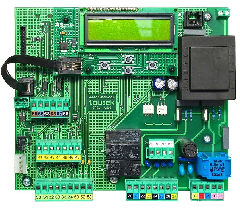 1. Dane ogólne centralka sterująca ST 61 Właściwości centralki przeznaczona dla bram 1- lub 2-skrzydłowych dla napędów elektromechanicznych 230V ze zintegrowanym sensorem, serii SWING X opóźnienie