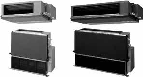 AIRSTAGE VRF SERIA V-II Zwarty typ kanałowy ARXB07 ARXB09 ARXB12 ARXB14 ARXB18 Zabudowa w stropie Uniwersalny kierunek wlotu powierza Możliwość wyboru otworu wlotowego w klimatyzatorze kanałowym