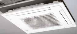 AIRSTAGE VRF SERIA J Typ kasetonowy AU20UFARR AU25UFARR AU30UFARR AU36UFASR AU45UFASR AU54UFASR Wąska obudowa Pilot bezprzewodowy Wentylacja i klimatyzacja w jednym Wbudowany do urządzenia system