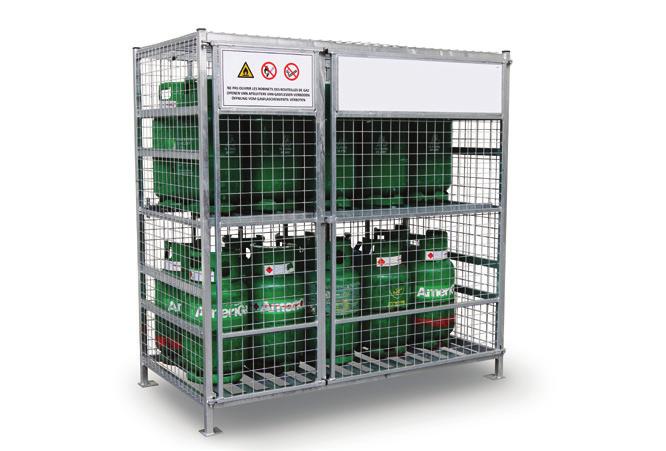 ROPA I GAZ Arcom produkuje stalowe palety i klatki cynkowane do magazynowania i transportu butli na gazy