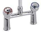 ciśnieniowy ze sterowaniem dźwigniowym uchwyt ścienny uchwyt spryskiwacza bateria - rozstaw 150 mm Zastosowanie 00001229 DOC - 2 15 x 42 x 110 bateria ścienna 634,- Spryskiwacz z baterią stołową i