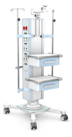 Kasetony elektryczno-gazowe IA 9000 W UKłADZIE UFIT-PODłOGA Kasetony elektryczno-gazowe IA 9000 w układzie sufit-podłoga wyposażone są w: gniazda elektryczne 230 V gniazdo teleinformatyczne gniazda