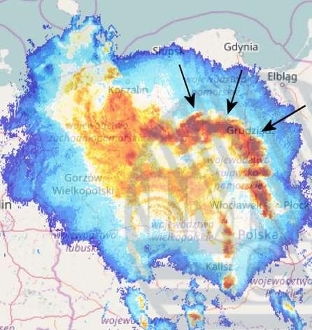 Sytuacja meteorologiczna Gwałtowne burze w kraju od 10 sierpnia Ostrzeżenie wydane przez IMGW 11 sierpnia o godz. 14 dla woj. kujawsko-pomorskiego i pomorskiego o 2.