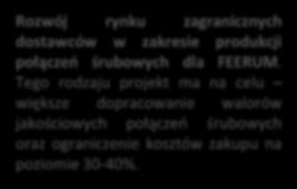 Obszar Zakupów Prace nad wdrożeniem urządzeń zasilanych pneumatycznie - rozpoczęto prace nad wprowadzeniem nowych urządzeń