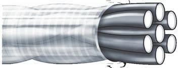Przypony i akcesoria spinningowe HM STEEL GUARD NYLON 4-włóknowa plecionka stalowa w kolorze srebrnym, w przeźroczystej otulinie