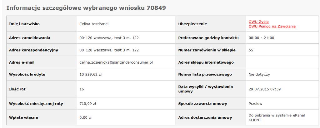 Po lewej stronie górnego menu znajdują się trzy opcje, po których kliknięciu, klient zostaje przekierowany do każdej z nich.