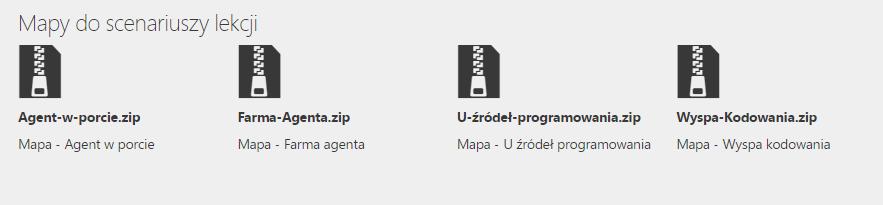 4 scenariusze lekcji nauki programowania dla klas 4-7 z wykorzystaniem Minecraft: Education Edition Karty pracy do scenariuszy