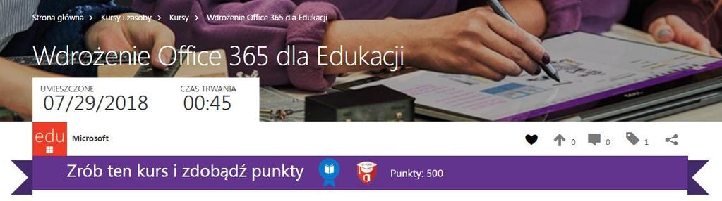 Ten kurs został stworzony aby pomóc szkołom w skonfigurowaniu usługi Office 365 for