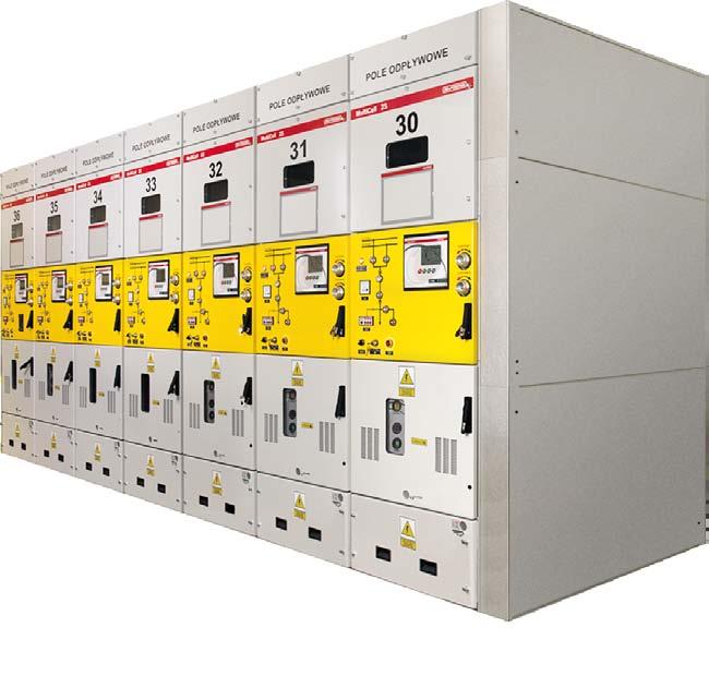Rozdzielnice MultiCell 2S przeznaczone są do instalowania w stacjach elektroenergetycznych o napięciu znamionowym do 24 kv.